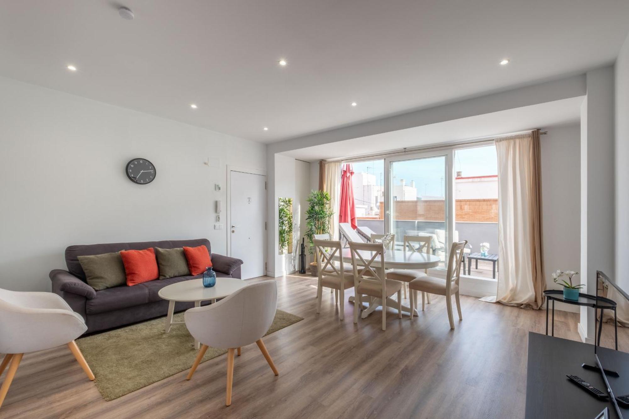 Spacious Penthouse With Private Terrace Валенсія Екстер'єр фото